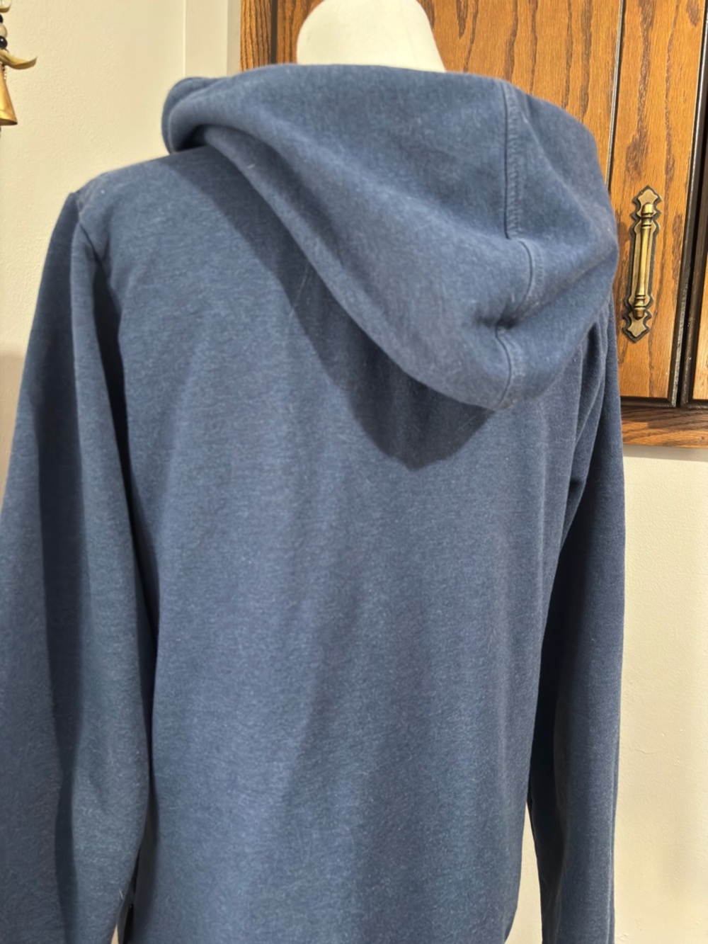 Patagonia Blue Long Sleeve Hooded Pullover Shirt Size Med Lavender Bike Graphic - Picture 7 of 16